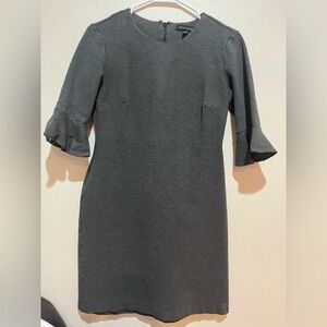 Banana Republic Charcoal Long Sleeve Dress